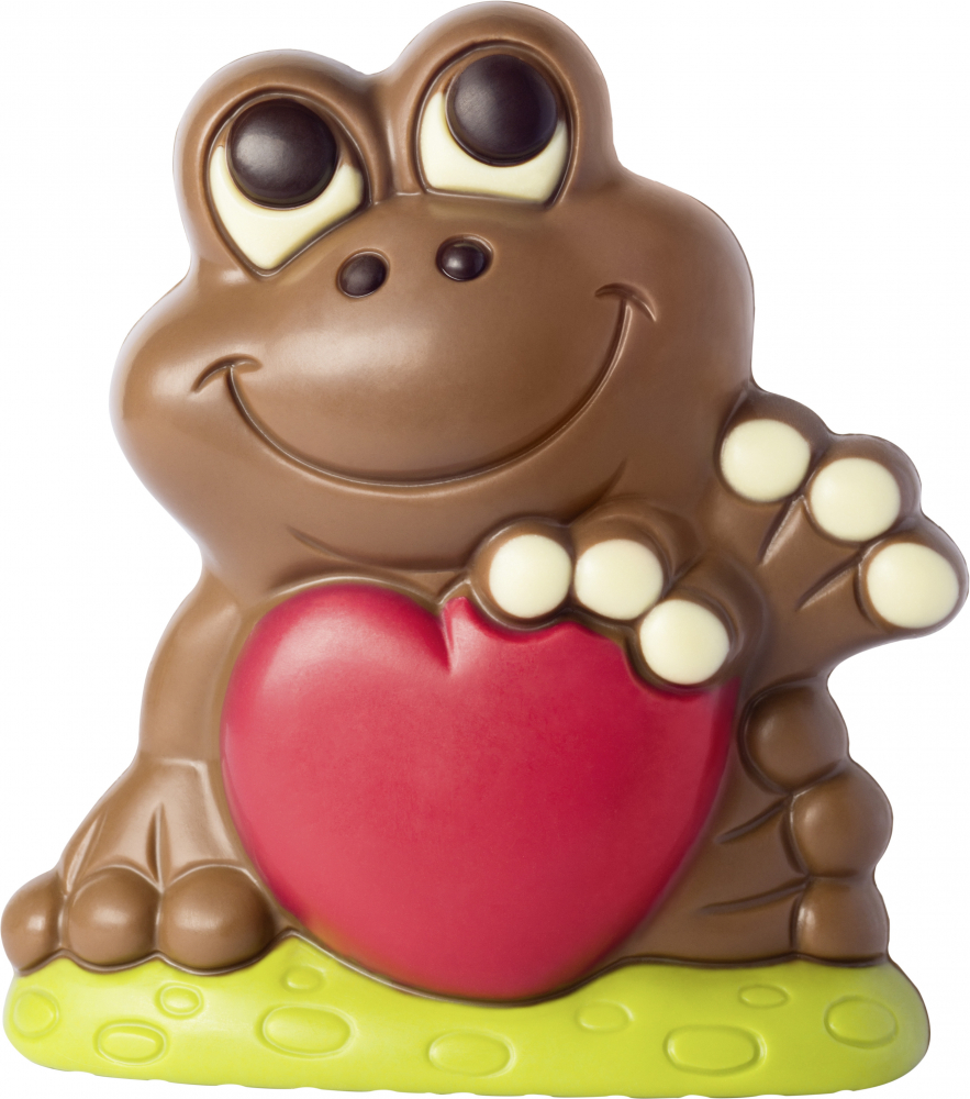 Frosch mit Herz - Schokolade